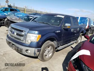 2014 Ford F-150 XL with VIN 1FTEW1CM0EKG49897, listed as a Copart auction lot 48245935 with 119,514 mi miles and Salvage Title. Bid and sale history available at carsss.com. Image 1.