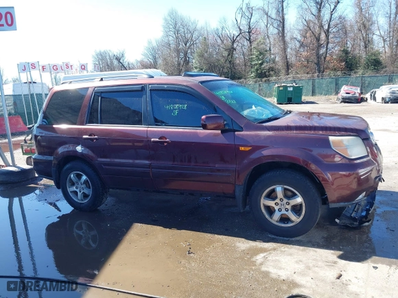 2007 Honda Pilot EX-L with VIN 5FNYF18777B011257, listed as a IAAI auction lot 41858928 with 192,832 mi miles. Bid and sale history available at carsss.com. Image 13.