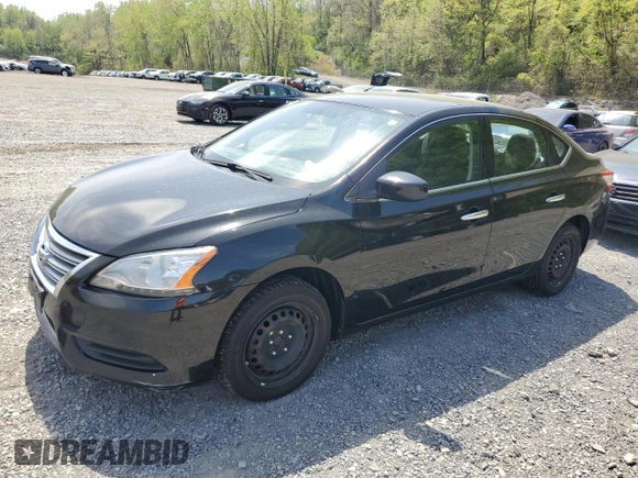2014 Nissan Sentra S with VIN 3N1AB7AP5EY330123, listed as a Copart auction lot 55147985 with 214,759 mi miles and Clean Title. Bid and sale history available at DreamBid. Image 1.