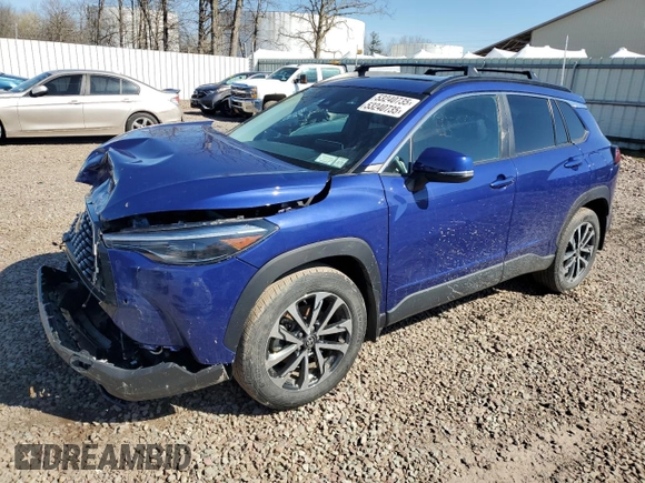 2022 Toyota Corolla Cross XLE with VIN 7MUDAABG3NV006450, listed as a Copart auction lot 53240735 with 19,976 mi miles and Salvage title. Bid and sale history available at DreamBid. Image 1.