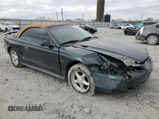 1998 Ford Mustang GT with VIN 1FAFP45X5WF276463, listed as a Copart auction lot 47502755 with 97,931 mi miles and Salvage Title. Bid and sale history available at carsss.com. Image 4.