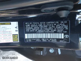 2024 Toyota Corolla Hybrid LE with VIN JTDBCMFE1R3029688, listed as a IAAI auction lot 41164506 with 28,908 mi miles. Bid and sale history available at carsss.com. Image 9.