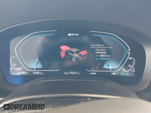 2021 BMW 5 Series 530e with VIN WBA13AG04MCF36168, listed as a IAAI auction lot 42256325 with 71,211 mi miles and . Bid and sale history available at DreamBid. Image 7.