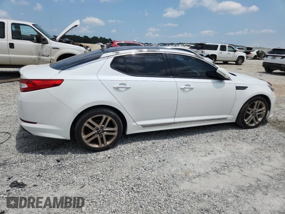 2013 Kia Optima SX with VIN 5XXGR4A61DG115693, listed as a Copart auction lot 62468505 with 149,508 mi miles and Salvage title. Bid and sale history available at DreamBid. Image 3.