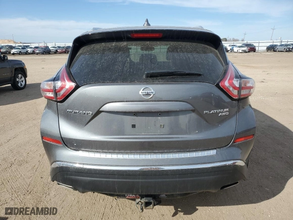 2017 Nissan Murano S with VIN 5N1AZ2MH1HN164633, listed as a Copart auction lot 48660005 with 59,684 mi miles and Salvage Title. Bid and sale history available at carsss.com. Image 6.