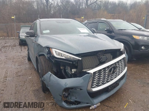 2023 Infiniti QX55 Essential с VIN 3PCAJ5KR9PF106940, выставлен на аукционе IAAI как лот 41665977 с пробегом 6 839 миль миль и . История ставок и продаж доступна на DreamBid. Изображение 1.