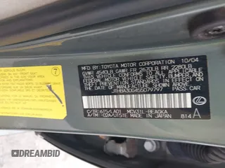 2005 Lexus ES 350 с VIN JTHBA30G455079797, выставлен на аукционе IAAI как лот 42471747 с пробегом 119 330 миль миль и . История ставок и продаж доступна на DreamBid. Изображение 9.