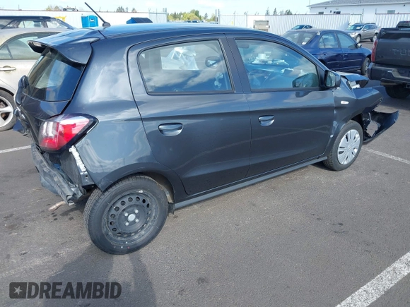 2024 Mitsubishi Mirage ES z VIN ML32AUHJ3RH013336, wystawiony jako IAAI lot #42085444 z przebiegiem 11 675 mil mil oraz . Historia ofert i sprzedaży dostępna na DreamBid. Obrazek 4.