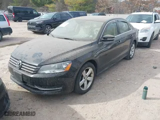 2012 Volkswagen Passat SE w/Sunroof with VIN 1VWBH7A32CC075642, listed as a IAAI auction lot 41800570 with 187,180 mi miles. Bid and sale history available at carsss.com. Image 2.