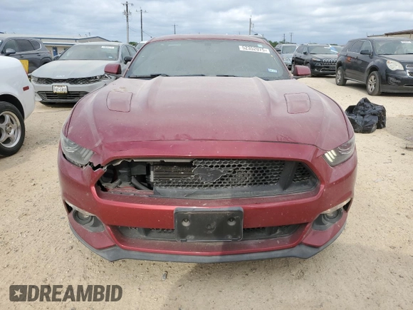 2015 Ford Mustang GT with VIN 1FA6P8CF9F5418062, listed as a Copart auction lot 52352075 with 47,464 mi miles and Salvage Title. Bid and sale history available at carsss.com. Image 5.