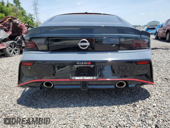 2024 Nissan Z Nismo с VIN JN1BZ4CH8RM363453, выставлен на аукционе Copart как лот 54131365 с пробегом 123 миль миль и Списание • Salvage title. История ставок и продаж доступна на DreamBid. Изображение 6.