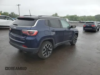 2019 Jeep Compass Limited with VIN 3C4NJCCB7KT730818, listed as a Copart auction lot 61362545 with 57,939 mi miles and Salvage title. Bid and sale history available at DreamBid. Image 3.