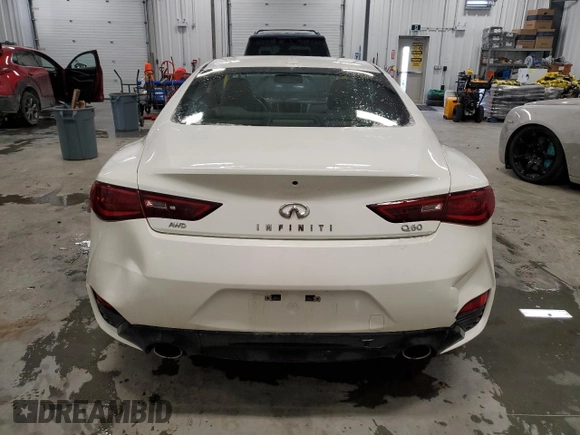 2018 Infiniti Q60 3.0t LUXE with VIN JN1EV7EL4JM391864, listed as a Copart auction lot 43698195 with 39,909 mi miles and Clean Title. Bid and sale history available at carsss.com. Image 6.