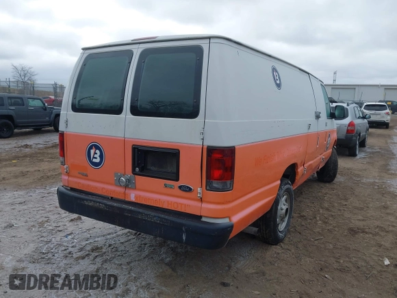 2011 Ford Econoline Cargo Commercial with VIN 1FTNS2EW2BDB24727, listed as a IAAI auction lot 41256502 with 280,981 mi miles and . Bid and sale history available at DreamBid. Image 4.