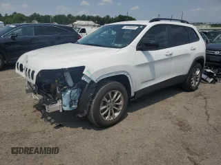 2022 Jeep Cherokee Latitude Lux z VIN 1C4PJMMN2ND532083, wystawiony jako Copart lot #59398865 z przebiegiem 23 604 mil mil oraz Szkoda całkowita • Salvage title. Historia ofert i sprzedaży dostępna na DreamBid. Obrazek 1.