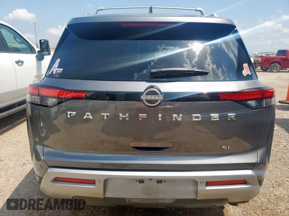 2023 Nissan Pathfinder SL with VIN 5N1DR3CA4PC209839, listed as a Copart auction lot 57516185 with 48,743 mi miles and Clean title. Bid and sale history available at DreamBid. Image 6.