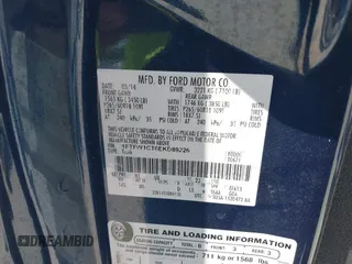 2014 Ford F-150 XL with VIN 1FTFW1CT6EKD89226, listed as a IAAI auction lot 39345246 with 160,905 mi miles. Bid and sale history available at carsss.com. Image 9.