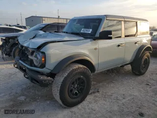 2024 Ford Bronco Wildtrak with VIN 1FMEE2BP4RLA10342, listed as a Copart auction lot 45039655 with 14,209 mi miles and Salvage Title. Bid and sale history available at carsss.com. Image 1.
