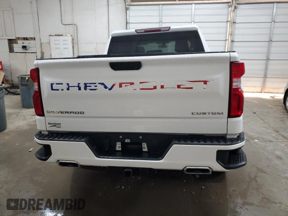 2019 Chevrolet Silverado 1500 Custom with VIN 1GCUYBEF5KZ357871, listed as a Copart auction lot 77817094 with 74,718 mi miles and Salvage Title. Bid and sale history available at DreamBid. Image 6.