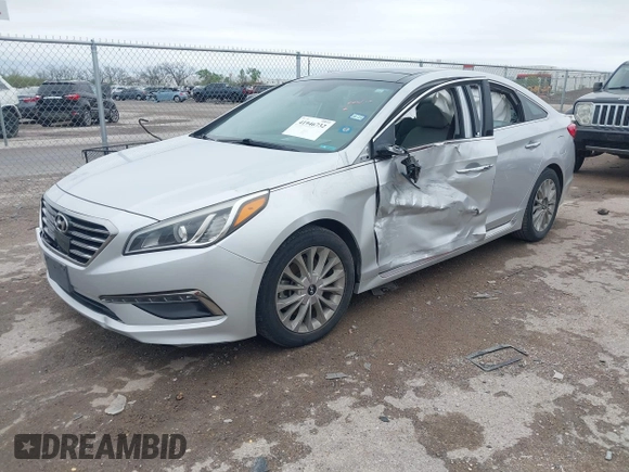 2015 Hyundai Sonata Limited with VIN 5NPE34AF6FH071108, listed as a IAAI auction lot 41946732 with 151,120 mi miles and . Bid and sale history available at carsss.com. Image 17.