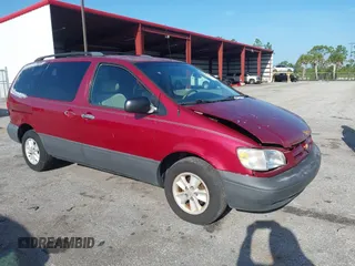 2000 Toyota Sienna LE with VIN 4T3ZF13C6YU291094, listed as a IAAI auction lot 42651379 with 183,719 mi miles and . Bid and sale history available at DreamBid. Image 1.