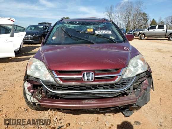 2011 Honda CR-V EX-L with VIN 5J6RE4H76BL037146, listed as a Copart auction lot 49583195 with 0 mi miles and Salvage Title. Bid and sale history available at carsss.com. Image 5.