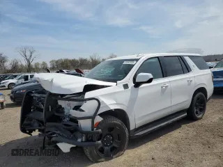 2023 Chevrolet Tahoe Commercial z VIN 1GNSKLED4PR481772, wystawiony jako Copart lot #53552535 z przebiegiem Nie podano mil oraz Szkoda całkowita • Salvage title. Historia ofert i sprzedaży dostępna na DreamBid. Obrazek 1.