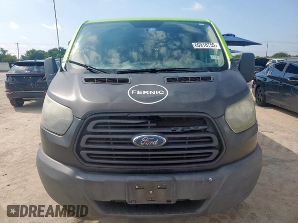 2015 Ford Transit Cargo with VIN 1FTNE1ZM6FKA10483, listed as a Copart auction lot 60918755 with 333,904 mi miles and Salvage title. Bid and sale history available at DreamBid. Image 5.
