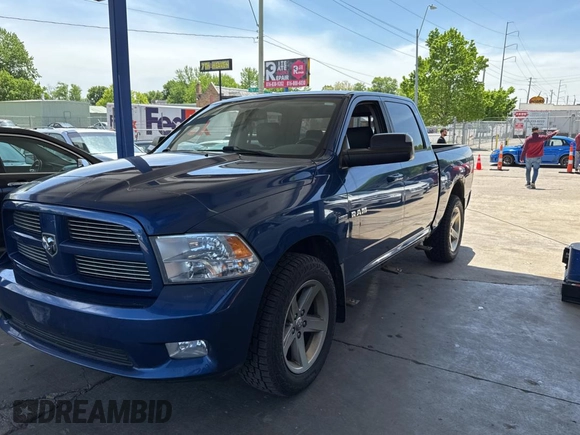 2010 Dodge 1500 SLT with VIN 1D7RV1CT2AS193185, listed as a Copart auction lot 55284335 with 165,739 mi miles and Clean Title. Bid and sale history available at DreamBid. Image 2.