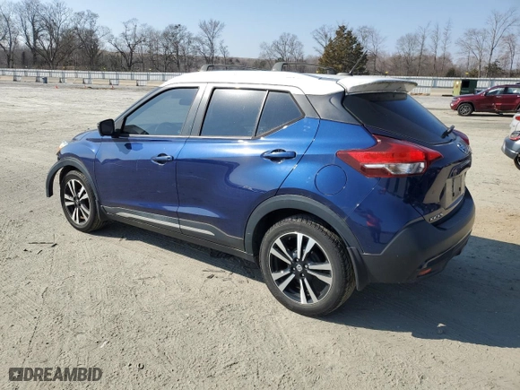 2018 Nissan Kicks SR with VIN 3N1CP5CU5JL533120, listed as a Copart auction lot 44188165 with 56,996 mi miles and Salvage Title. Bid and sale history available at carsss.com. Image 2.