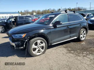 2021 Audi Q5 Premium Plus with VIN WA1BAAFY8M2031624, listed as a Copart auction lot 52027615 with 23,850 mi miles and Salvage Title. Bid and sale history available at carsss.com. Image 1.
