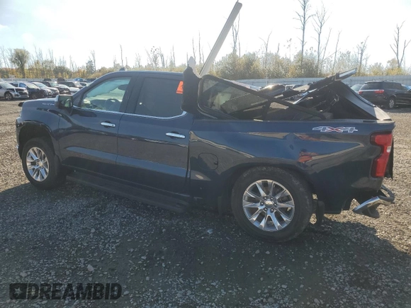 2020 Chevrolet Silverado 1500 LTZ with VIN 1GCUYGET8LZ306482, listed as a Copart auction lot 75839224 with Not Provided miles and Salvage Title. Bid and sale history available at DreamBid. Image 2.