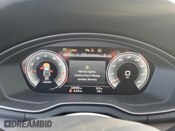 2022 Audi Q5 S line Premium Plus with VIN WA1EAAFY6N2048694, listed as a Copart auction lot 88556535 with 34,009 mi miles and Salvage Title. Bid and sale history available at DreamBid. Image 9.