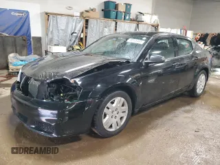 2014 Dodge Avenger SE with VIN 1C3CDZAGXEN234856, listed as a Copart auction lot 49115485 with 126,776 mi miles and Salvage Title. Bid and sale history available at carsss.com. Image 1.