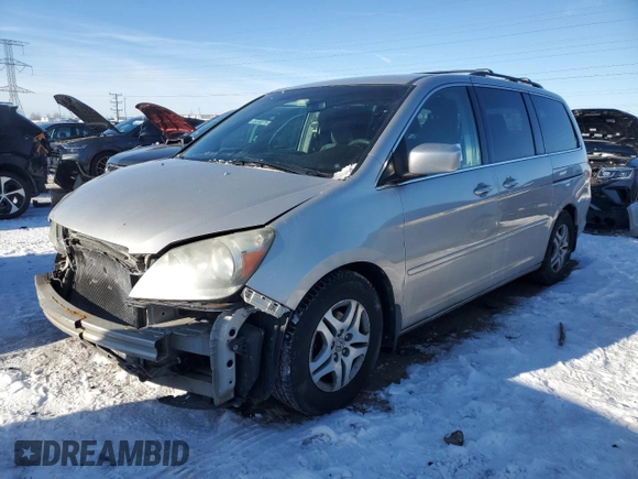 2006 Honda Odyssey EX with VIN 5FNRL38456B460157, listed as a Copart auction lot 45681505 with 127,055 mi miles and Salvage Title. Bid and sale history available at carsss.com. Image 1.