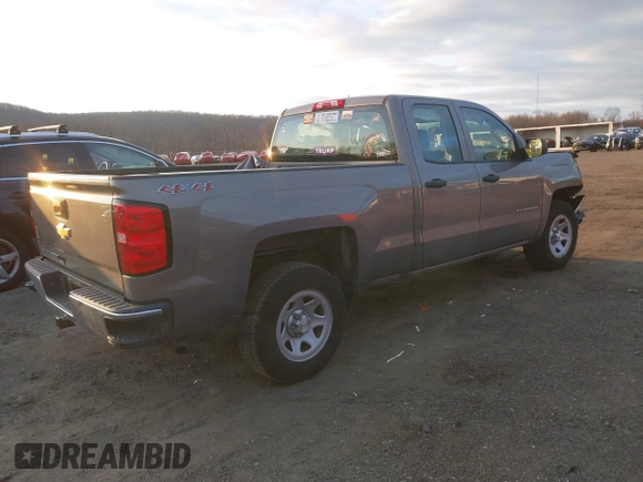 2017 Chevrolet Silverado 1500 Work Truck with VIN 1GCVKNEH6HZ164324, listed as a IAAI auction lot 41222523 with 56,917 mi miles. Bid and sale history available at carsss.com. Image 4.
