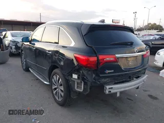 2014 Acura MDX Tech Pkg with VIN 5FRYD4H4XEB027753, listed as a IAAI auction lot 41131970 with 103,586 mi miles. Bid and sale history available at carsss.com. Image 3.