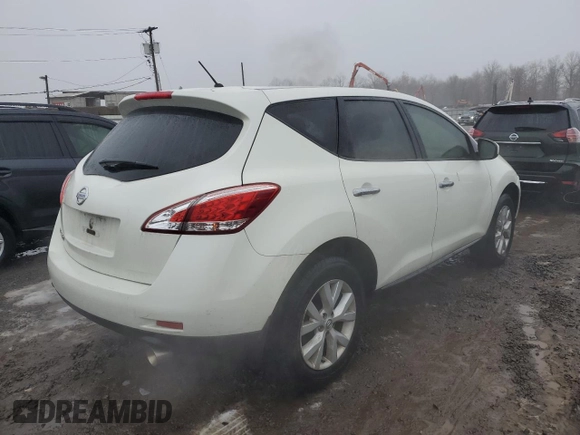 2013 Nissan Murano SL with VIN JN8AZ1MU5DW201560, listed as a Copart auction lot 45197645 with 141,242 mi miles and Clean Title. Bid and sale history available at carsss.com. Image 3.