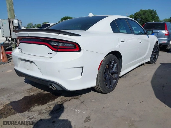 2021 Dodge Charger GT with VIN 2C3CDXHG7MH575245, listed as a IAAI auction lot 41997343 with 70,547 mi miles. Bid and sale history available at carsss.com. Image 4.
