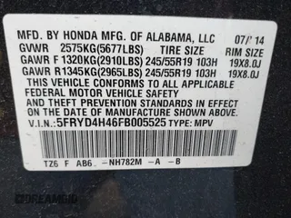 2015 Acura MDX Technology with VIN 5FRYD4H46FB005525, listed as a IAAI auction lot 42077017 with 123,077 mi miles and . Bid and sale history available at DreamBid. Image 9.