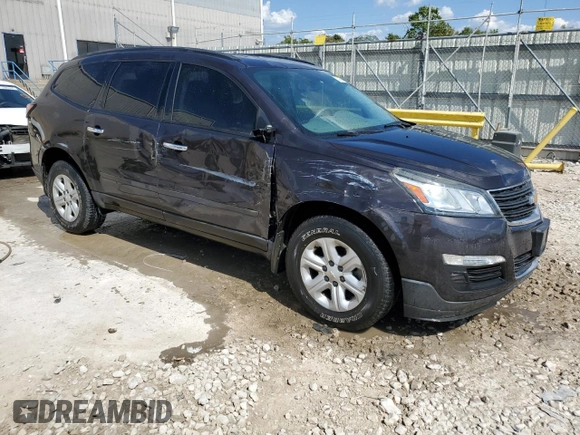 2017 Chevrolet Traverse LS with VIN 1GNKRFED3HJ134530, listed as a Copart auction lot 72185844 with 82,427 mi miles and Salvage Title. Bid and sale history available at DreamBid. Image 4.