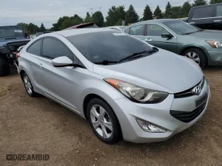 2013 Hyundai Elantra Coupe GS PZEV with VIN KMHDH6AE3DU005422, listed as a Copart auction lot 64999614 with 63,486 mi miles and Salvage Title. Bid and sale history available at carsss.com. Image 4.