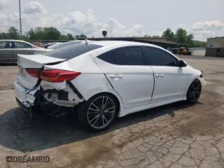 2018 Hyundai Elantra Sport with VIN KMHD04LB3JU539207, listed as a Copart auction lot 51573023 with 50,891 mi miles and Salvage Title. Bid and sale history available at carsss.com. Image 3.
