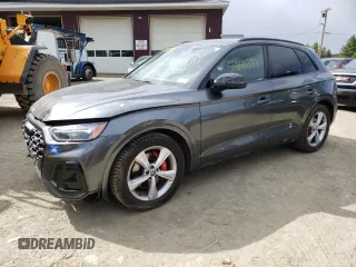 2022 Audi SQ5 Premium Plus with VIN WA1B4AFY6N2029833, listed as a Copart auction lot 52646383 with 11,460 mi miles. Bid and sale history available at carsss.com. Image 1.