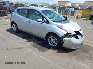 2015 Nissan LEAF SL with VIN 1N4AZ0CP5FC307440, listed as a IAAI auction lot 42642499 with 60,727 mi miles and . Bid and sale history available at DreamBid. Image 1.