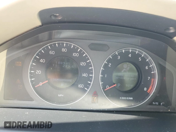 2007 Volvo S80 I6 with VIN YV1AS982571029940, listed as a Copart auction lot 66196974 with 188,945 mi miles and Salvage Title. Bid and sale history available at carsss.com. Image 9.