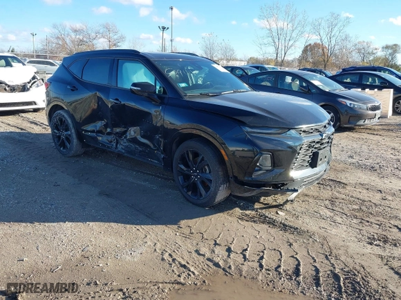 2019 Chevrolet Blazer RS with VIN 3GNKBERS2KS694858, listed as a IAAI auction lot 40856156 with 67,306 mi miles. Bid and sale history available at carsss.com. Image 1.