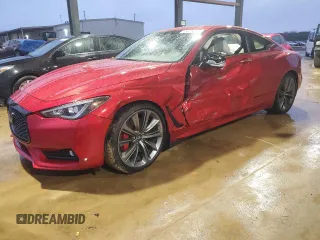 2021 Infiniti Q60 Red Sport 400 с VIN JN1FV7LK0MM530441, выставлен на аукционе Copart как лот 45025825 с пробегом 17 319 миль миль и Списание • Salvage title. История ставок и продаж доступна на DreamBid. Изображение 1.