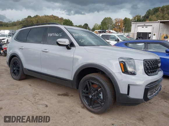 2024 Kia Telluride SX Prestige X-Pro with VIN 5XYP5DGC1RG448911, listed as a IAAI auction lot 38056615 with 301 mi miles. Bid and sale history available at carsss.com. Image 1.