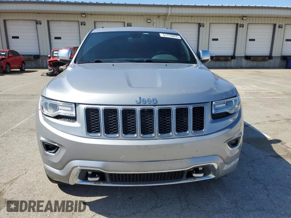 2014 Jeep Grand Cherokee Overland with VIN 1C4RJFCG0EC542527, listed as a Copart auction lot 51776655 with 167,703 mi miles and Salvage Title. Bid and sale history available at DreamBid. Image 5.